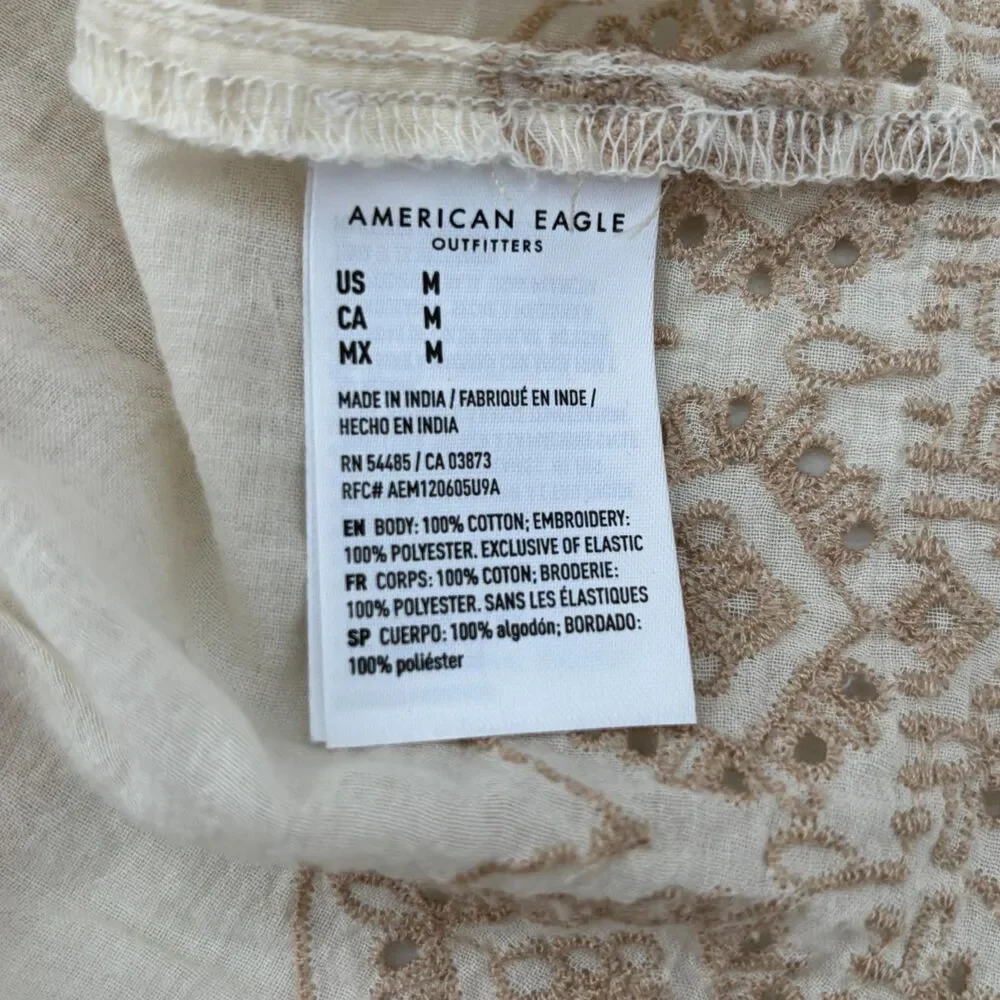 American Eagle Smocked Top Medium